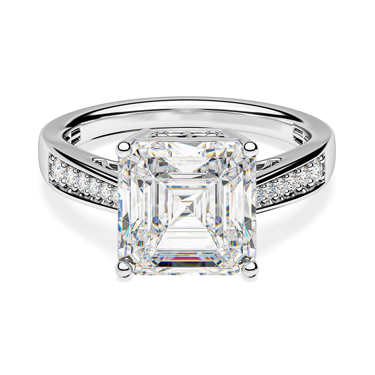 Moissanite Solitaire Inspired Ring in 9K White Gold 5.270 Ct. 7170012 0