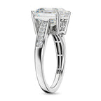 9K White Gold Moissanite Ring 5.50 Ct.