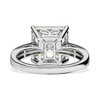 9K White Gold Moissanite Ring 5.50 Ct.