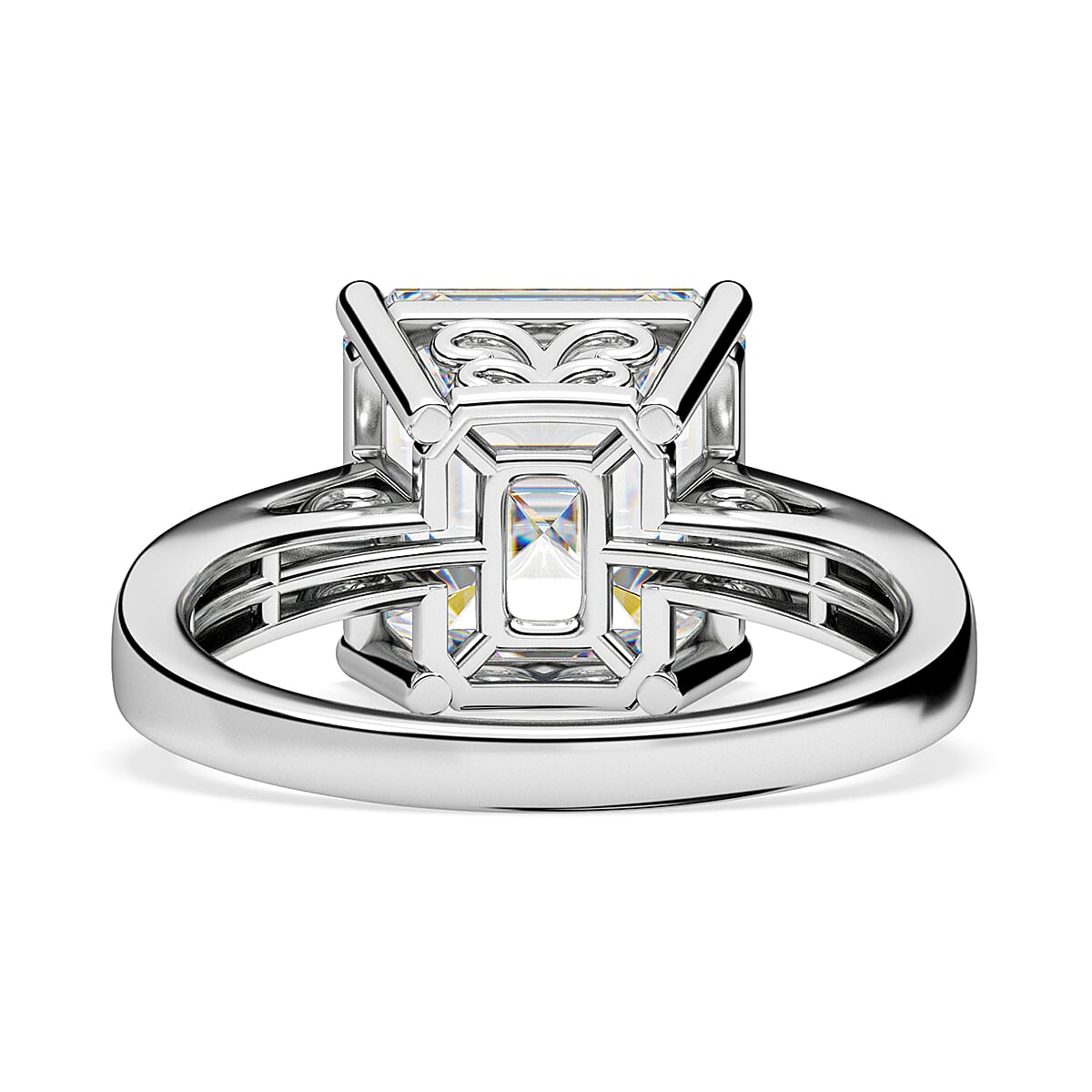 Moissanite Solitaire Inspired Ring in 9K White Gold 5.270 Ct. 7170012 5