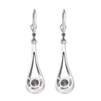Moissanite Solitaire Earrings in Platinum Overlay Sterling Silver 1.65 Ct.