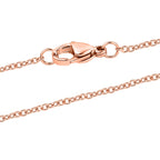 D'Joy Moissanite Solitaire Pendant (Size 20) in Rose Gold Plated Sterling Silver 1.00 Ct.