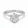 Silver Moissanite Solitaire Rings
