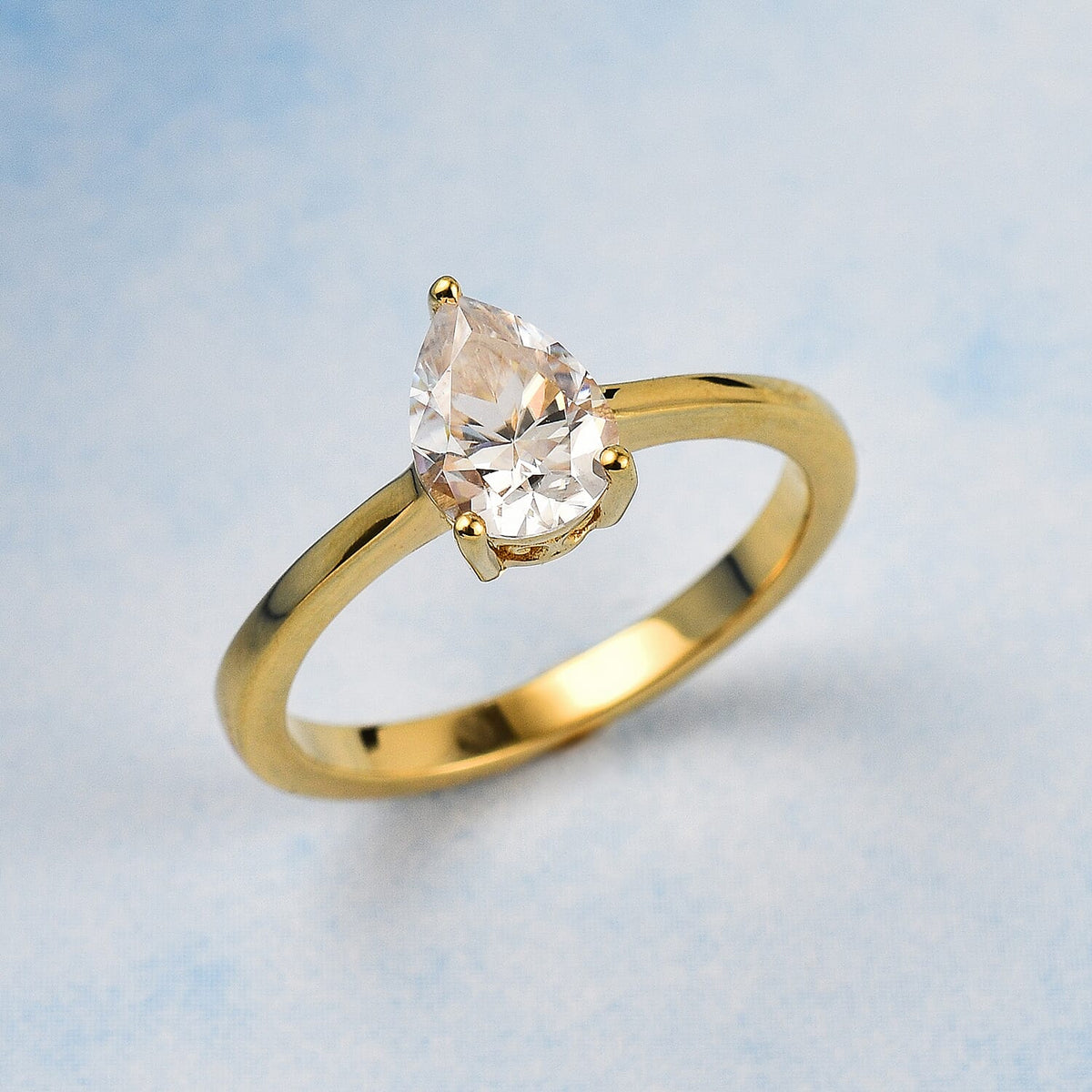 Moissanite  Solitaire Ring in Vermeil YG Sterling Silver 2.30 ct  2.040  Ct. 7662950 1