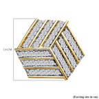 Moissanite Stud Earrings in 18K Vermeil Yellow Gold Plated Sterling Silver