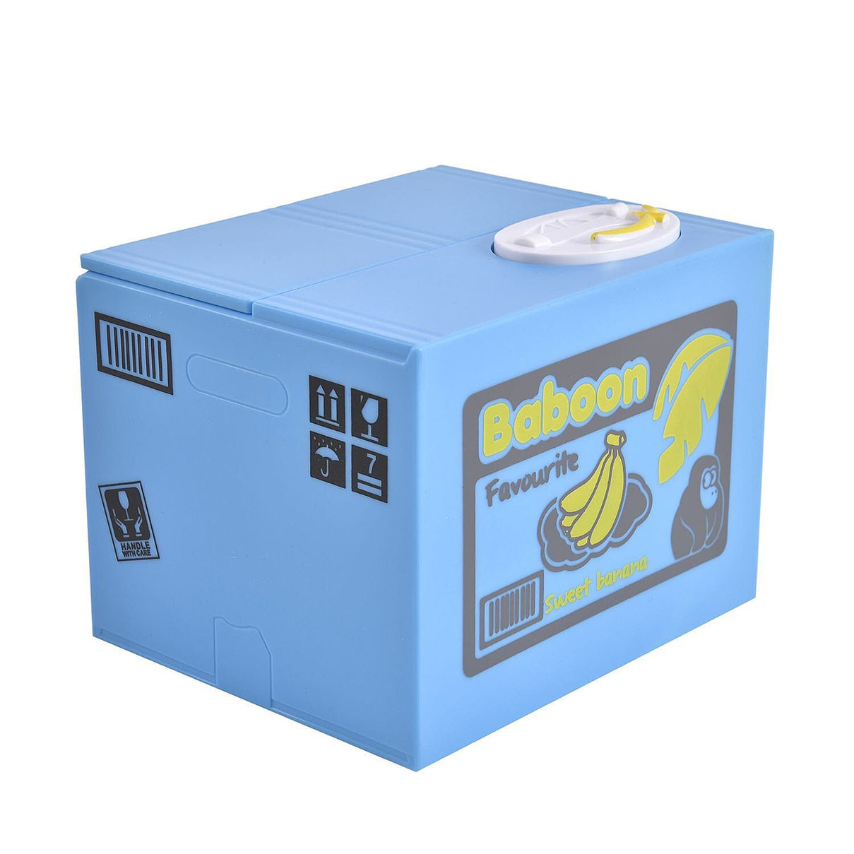 Monkey - Banana Pattern Coin Stealing Box (Size 12x10x9 Cm) 7155116 2