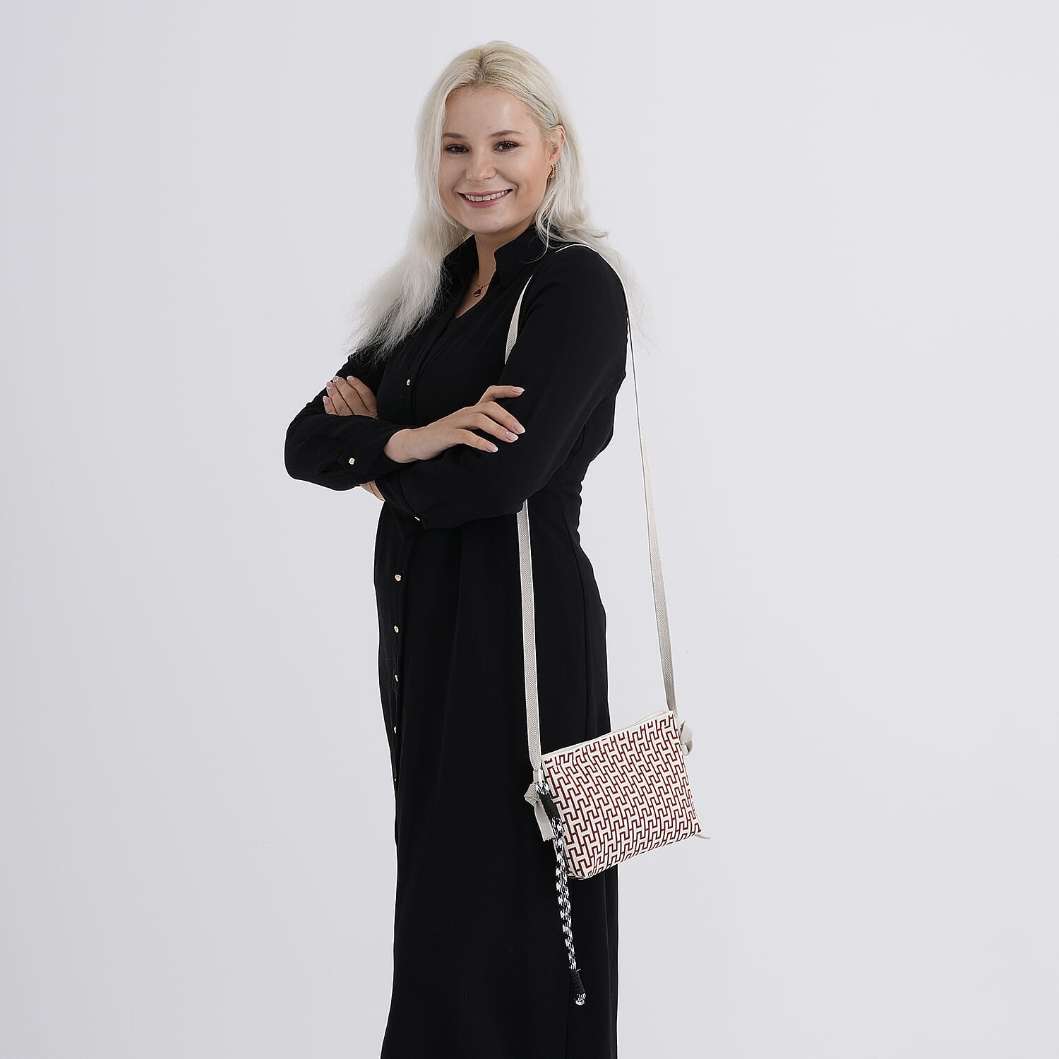 Designer-Inspired Monogram Print  Crossbody Bag - Monogram V32519435 3