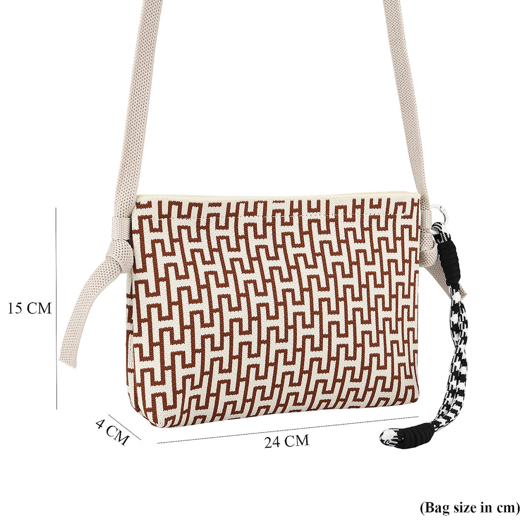 Designer-Inspired Monogram Print  Crossbody Bag - Monogram