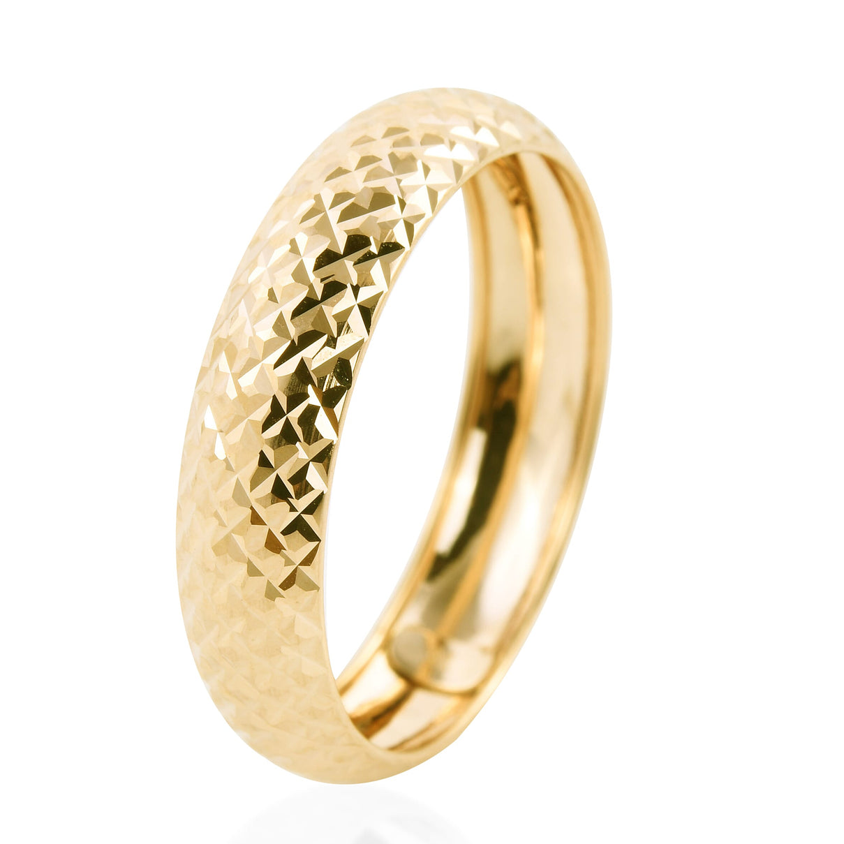 Monster Deal- 9K Yellow Gold Diamond Cut Band Ring 8725269 7
