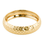 9K Yellow Gold Diamond Cut Band Ring