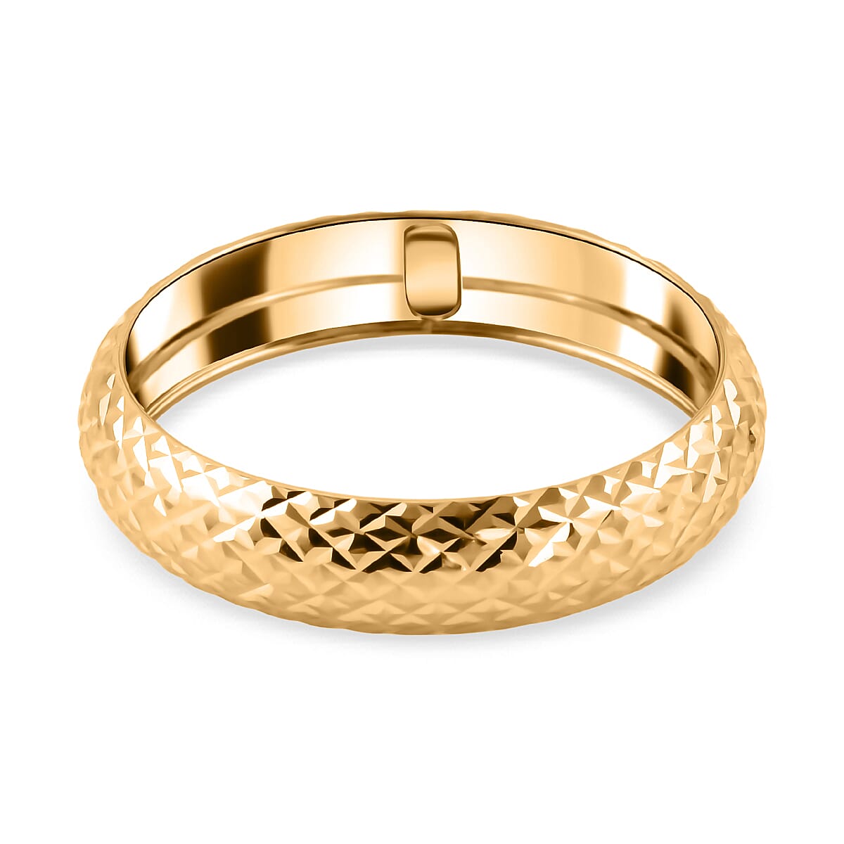 Monster Deal- 9K Yellow Gold Diamond Cut Band Ring 8725269 2