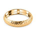 9K Yellow Gold Diamond Cut Band Ring