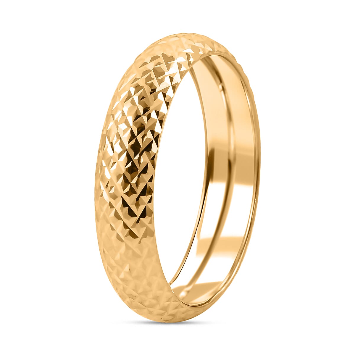 Monster Deal- 9K Yellow Gold Diamond Cut Band Ring 8725269 8