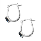 Montana Finest Austrian Crystal Earrings in Platinum Overlay Sterling Silver 2.35 Ct.