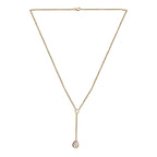 Premium Rainbow Moonstone Necklace (Size - 20) in 18K Yellow Gold Vermeil Plated Sterling Silver 2.17 Ct.