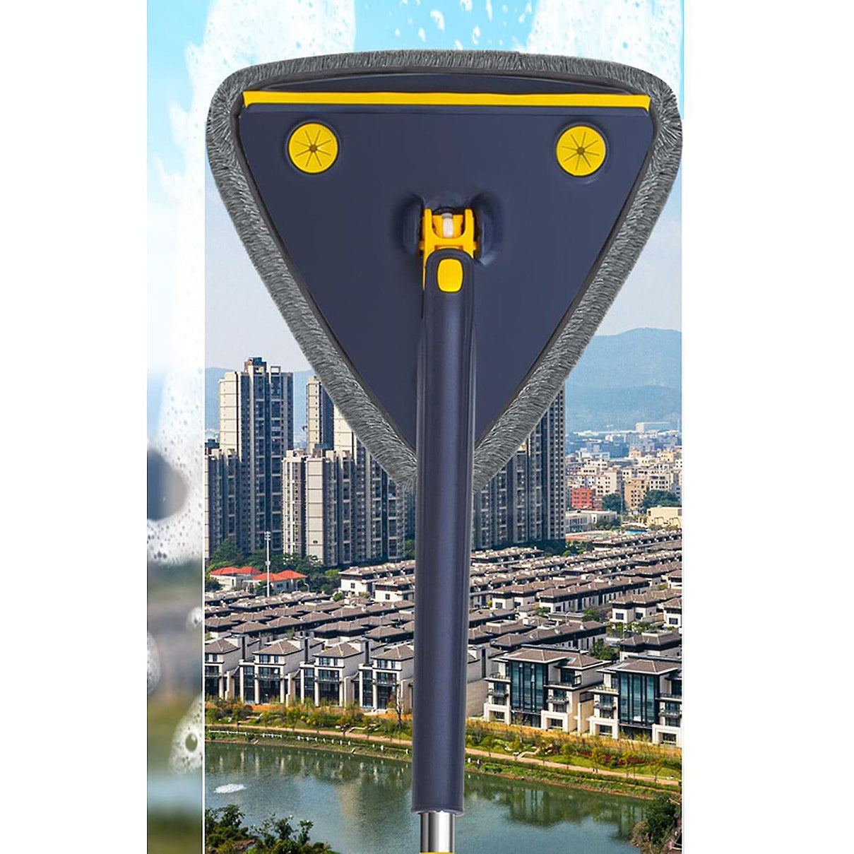 360Â° Rotatable Multipurpose Triangle Mop - Blue 7742741 1