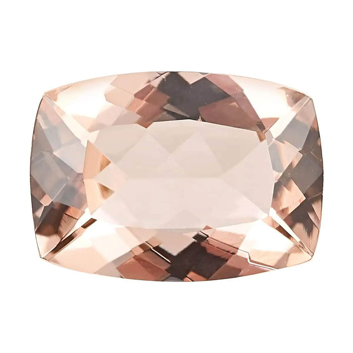 Certified &amp; Appraised 5 Ct. AAAA Morganite Loose Gemstone in Cushion Shape (14x10 mm) 7227636 1