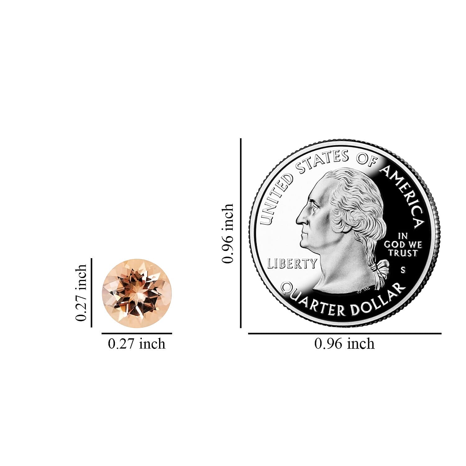 1 Ct. AAAA Morganite Loose Gemstone in Round Shape (7 MM) 7773334 4