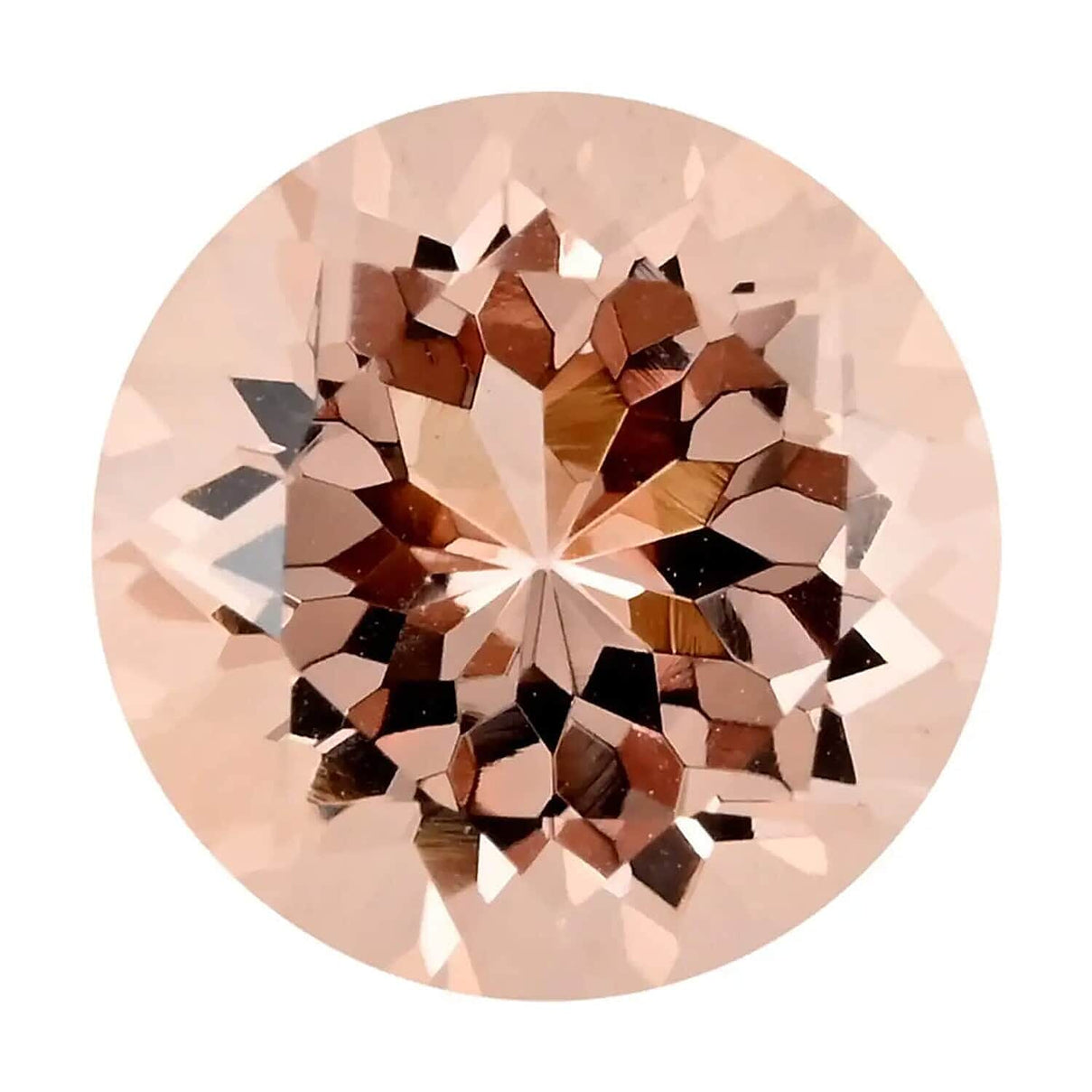 3 Ct. AAAA Morganite Loose Gemstone in Round Shape (10 MM) 7385886 0