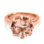 Morganite Triplet Quartz Ring 6.871  Ct.