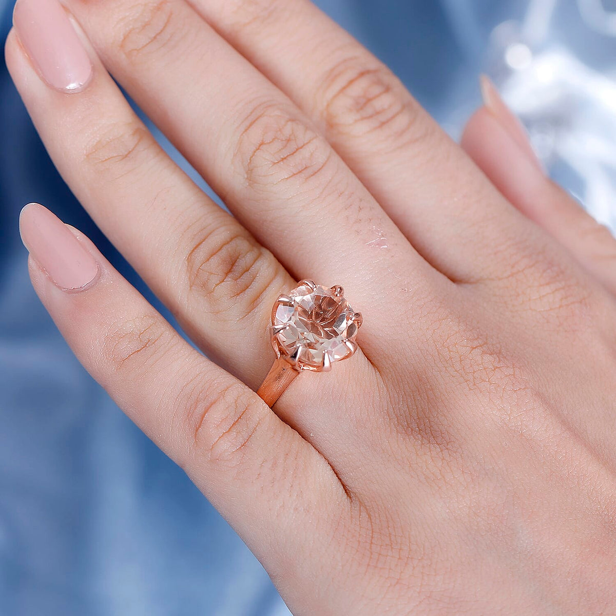 Morganite Triplet Quartz Ring 6.871  Ct. 7859122 5