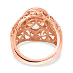 Morganite Colour Quartz Solitaire Ring 4.976 ct.