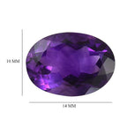 Moroccan Amethyst Oval 14x10 mm
