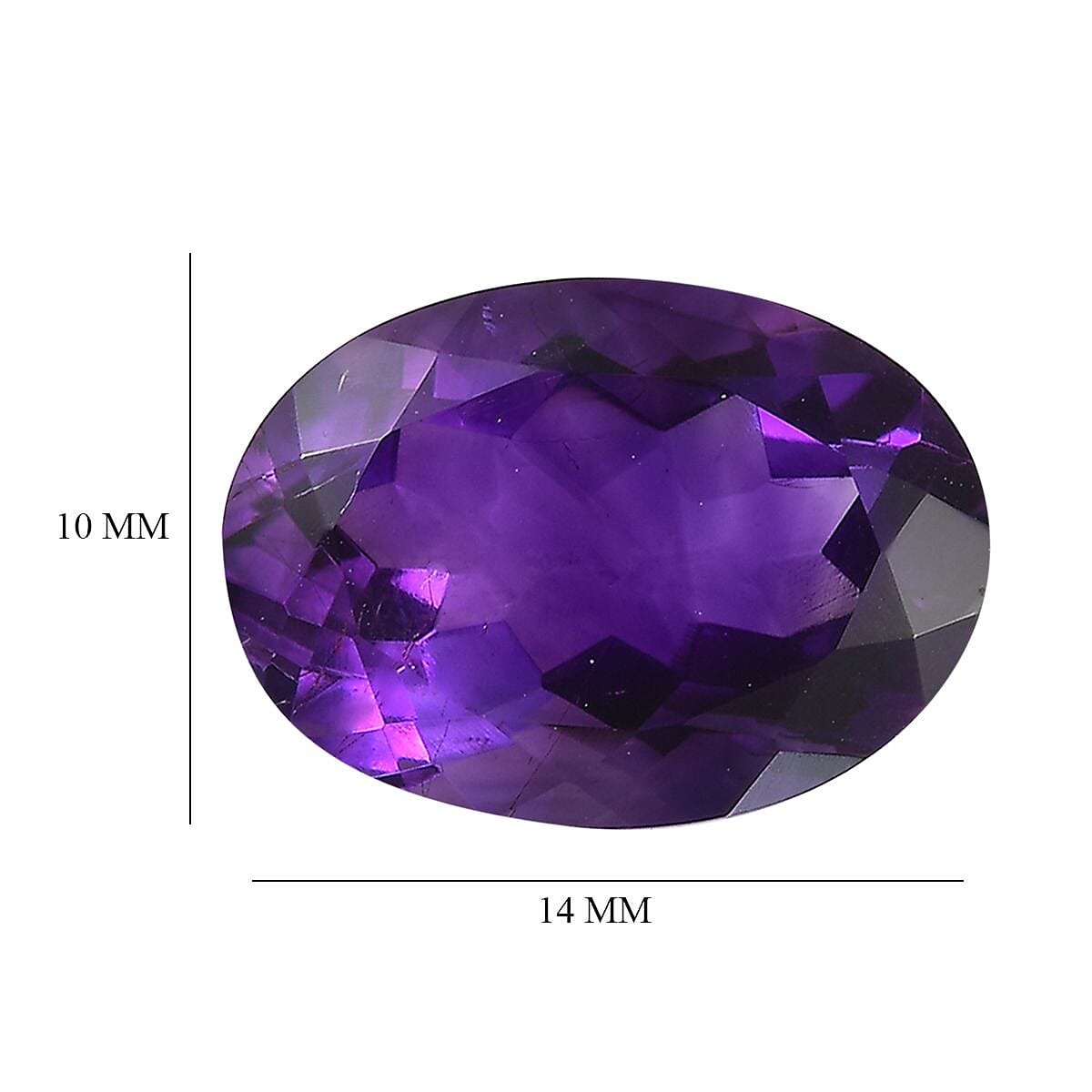 Moroccan Amethyst Loose Gemstone in Oval Shape (14x10 mm) 7850543 5