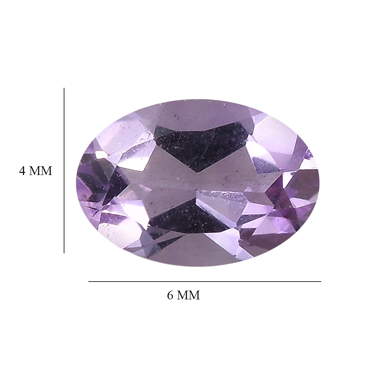 Set of 2 Moroccan Amethyst Loose Gemstones in Oval Shape (6x4mm) 7827399 5