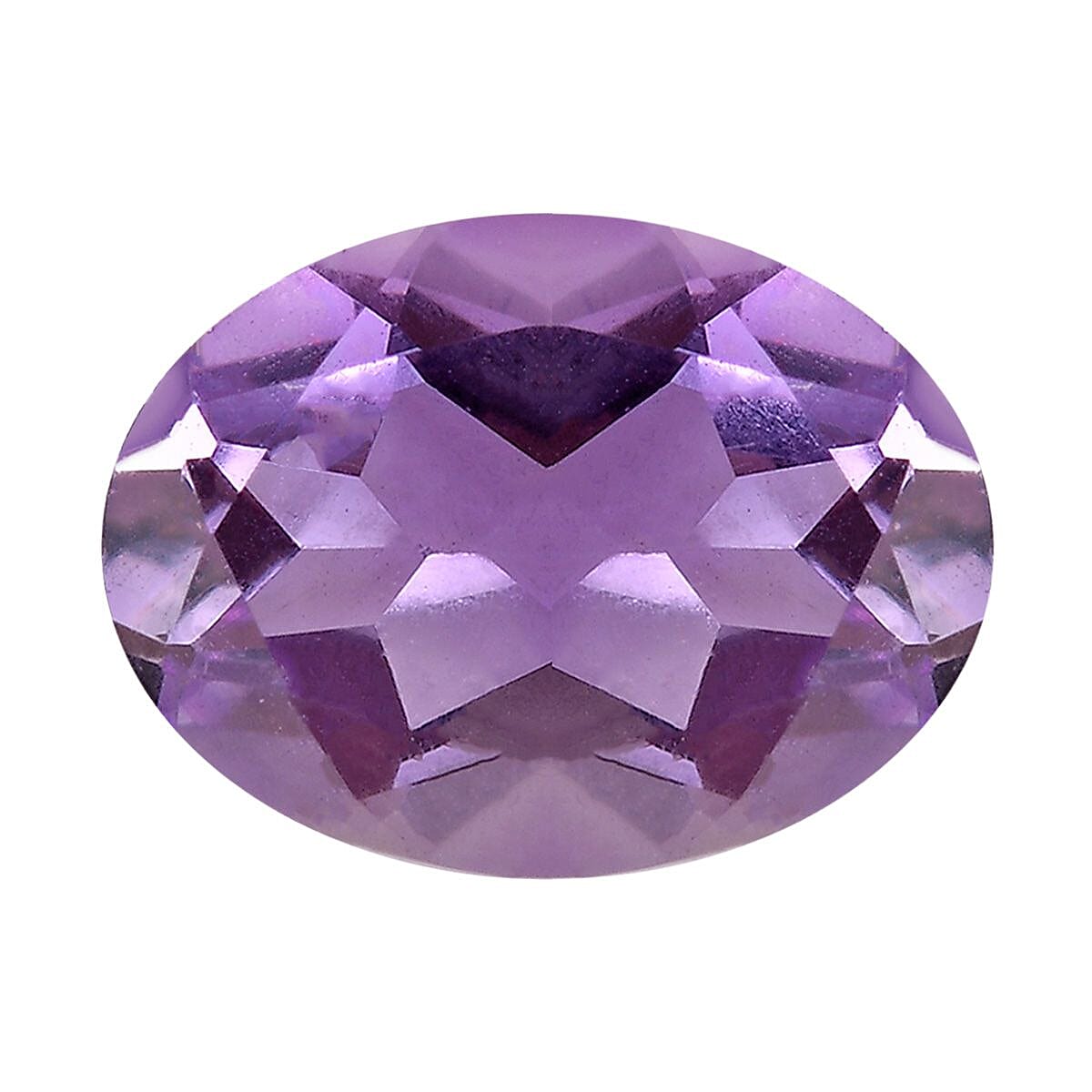 Moroccan Amethyst Loose Gemstone in Oval Cut (8x6 mm) 7733690 0