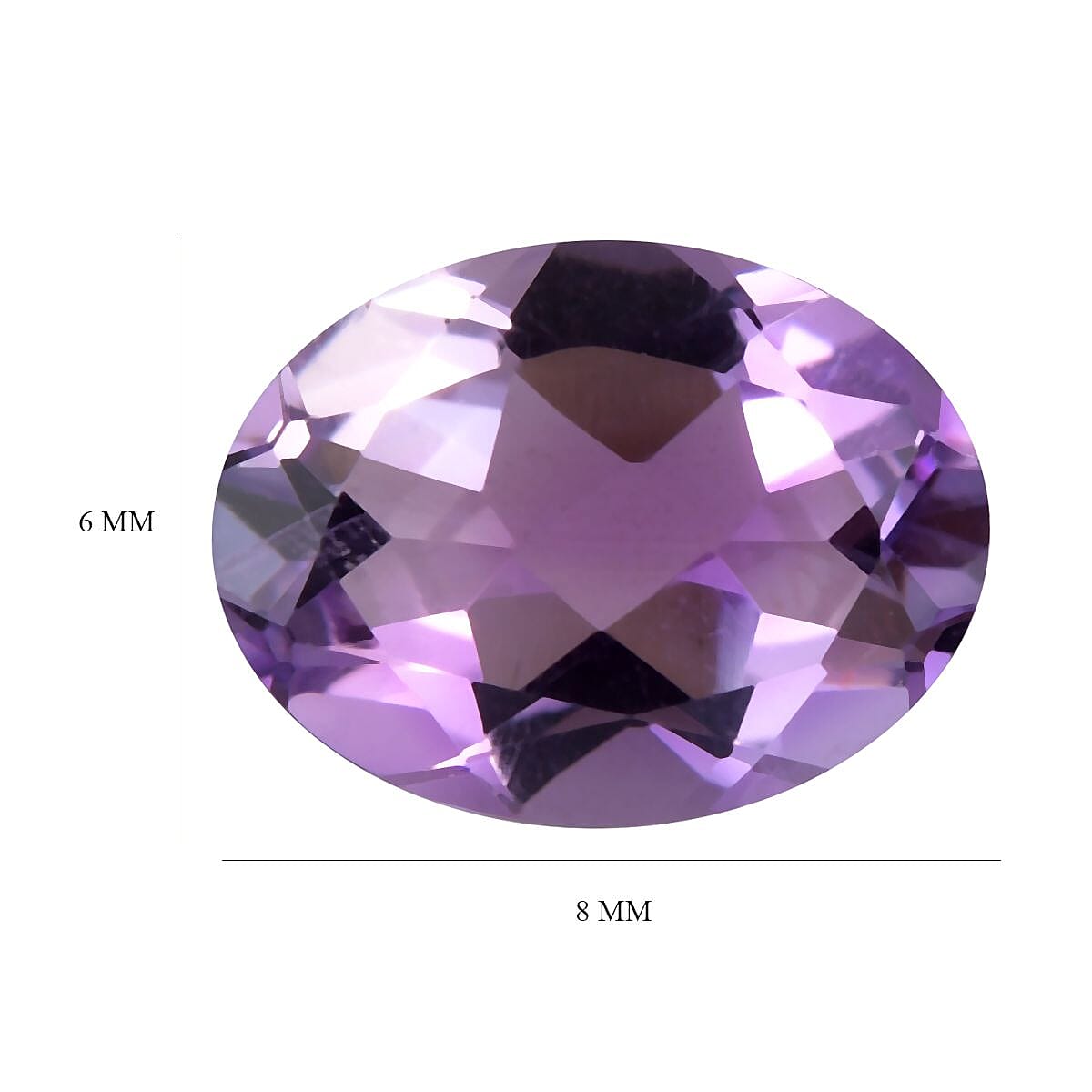 Moroccan Amethyst Loose Gemstone in Oval Cut (8x6mm) 7751234 5