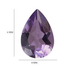 Moroccan Amethyst Pear 6x4 mm