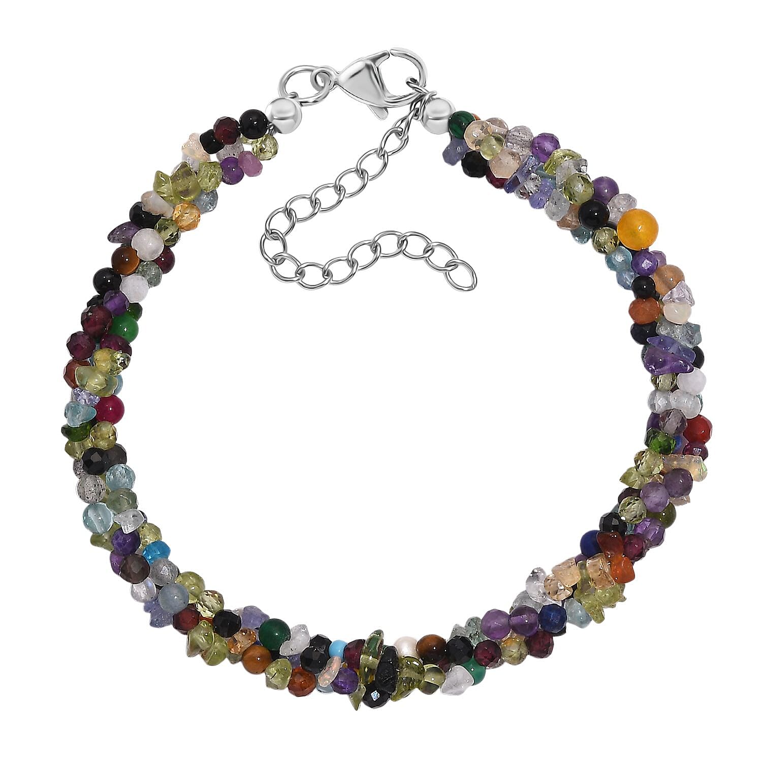 Natural Moroccan Amethyst &amp; White Zircon Dancing Petals Pendant with Chain (Size 20) in 18K Vermeil Yellow Gold Plated Sterling Silver 1.23 Ct. 4388960 0