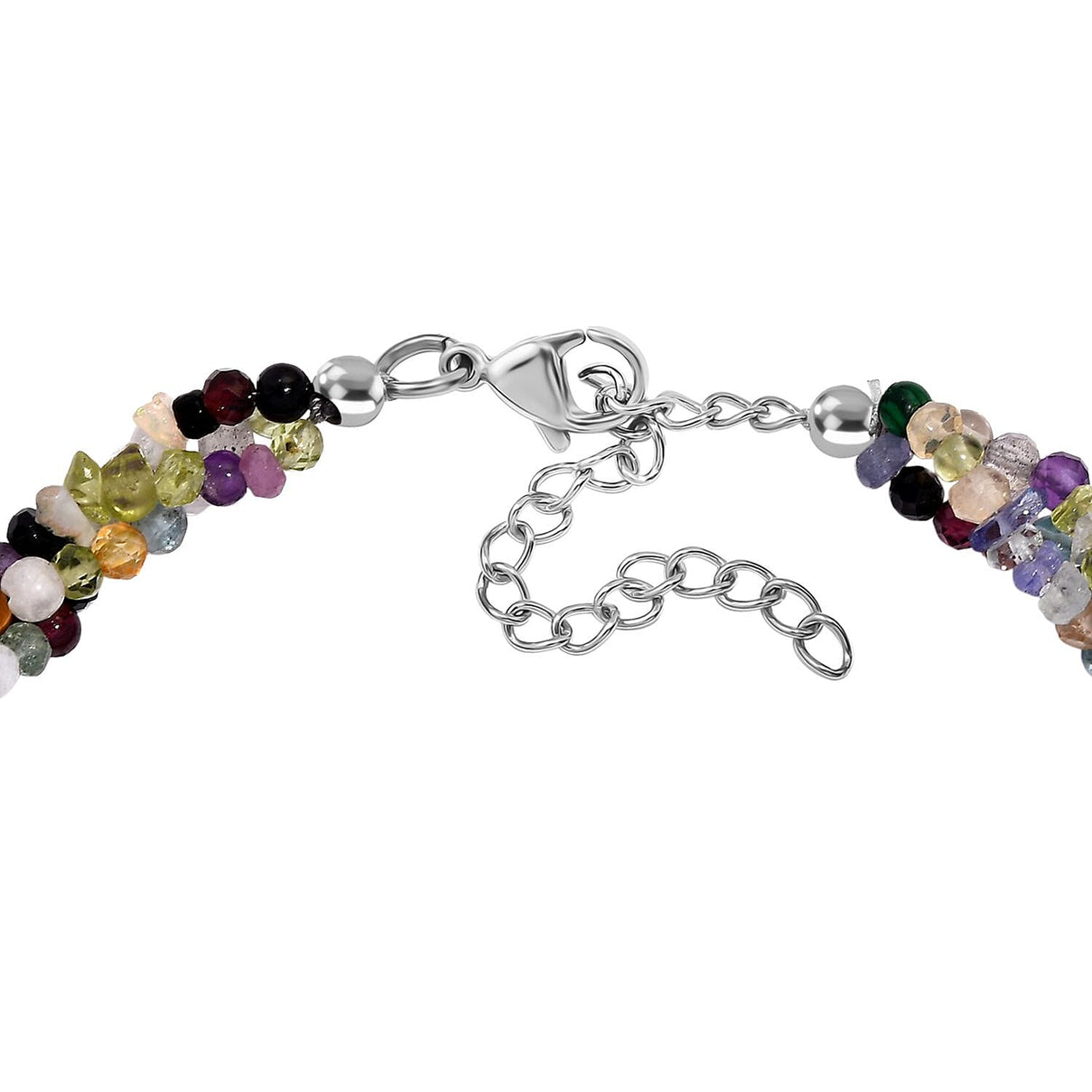Natural Moroccan Amethyst &amp; White Zircon Dancing Petals Pendant with Chain (Size 20) in 18K Vermeil Yellow Gold Plated Sterling Silver 1.23 Ct. 4388960 4