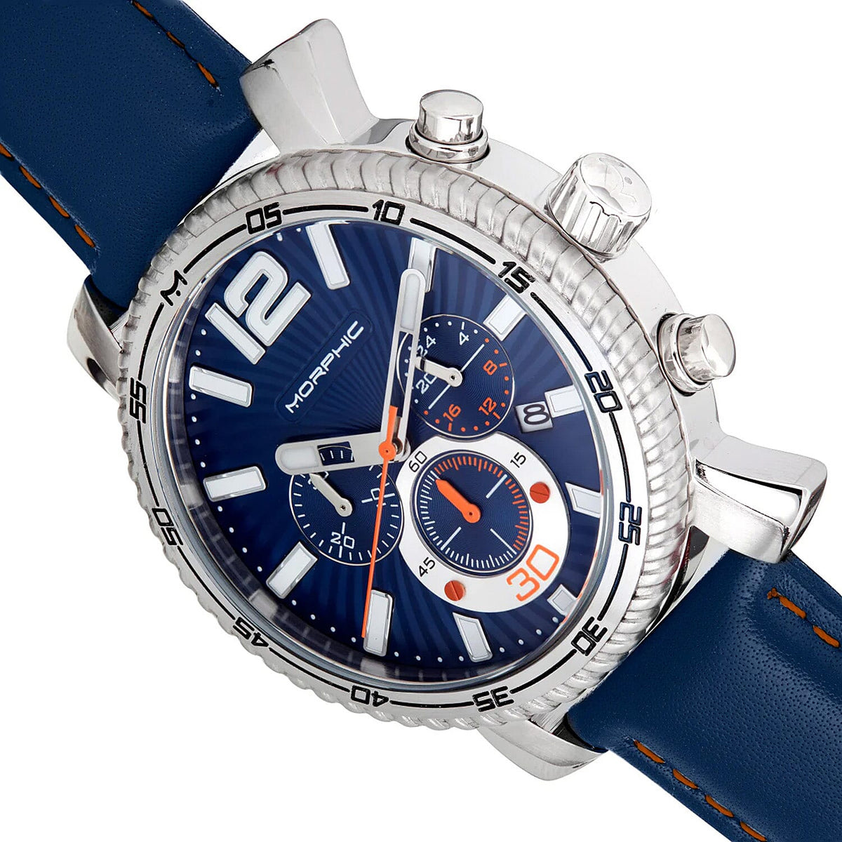 Morphic Japanese Mens Watch in Genuine Leather 7862532 3