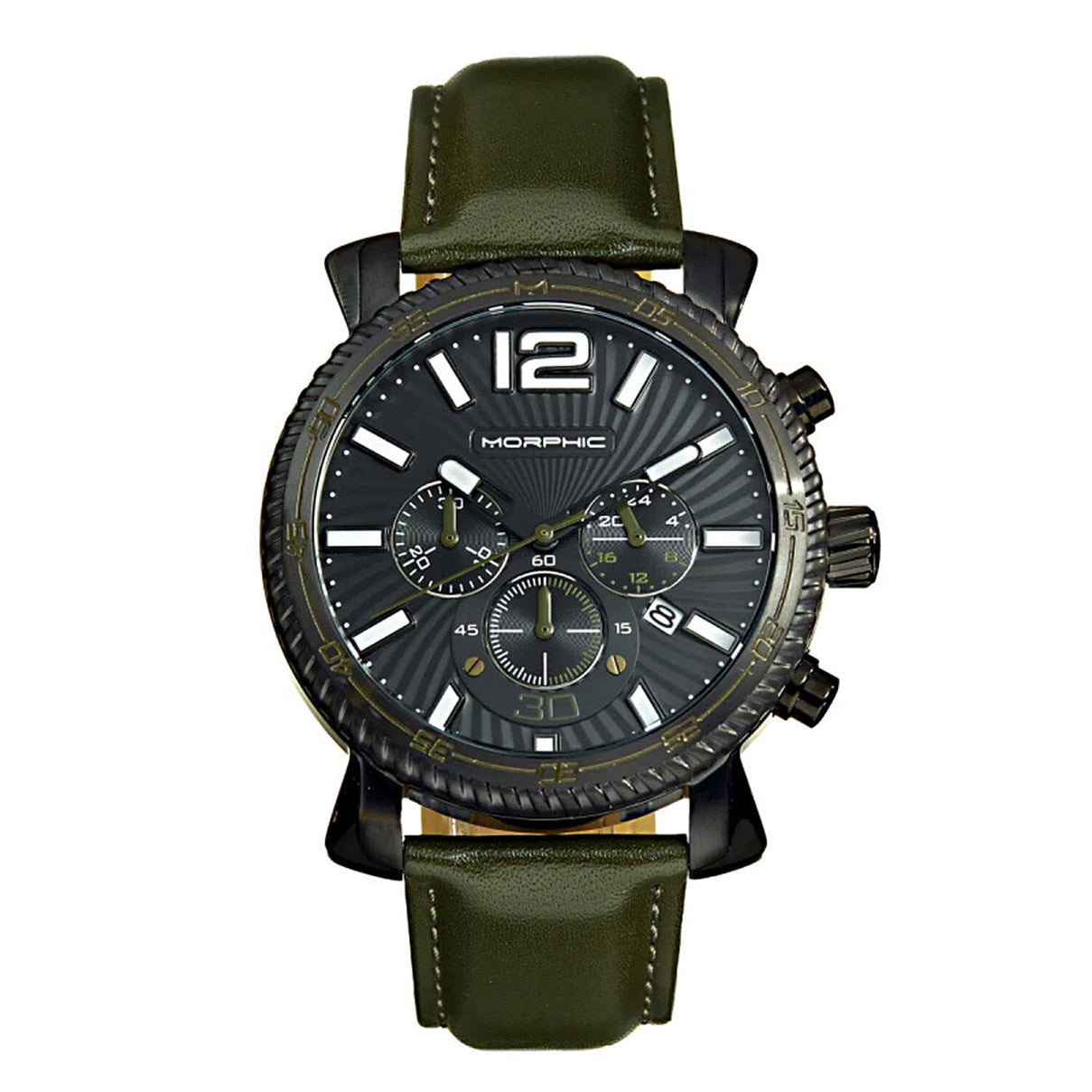 Morphic Japanese Mens Watch in Genuine Leather 7862533 0
