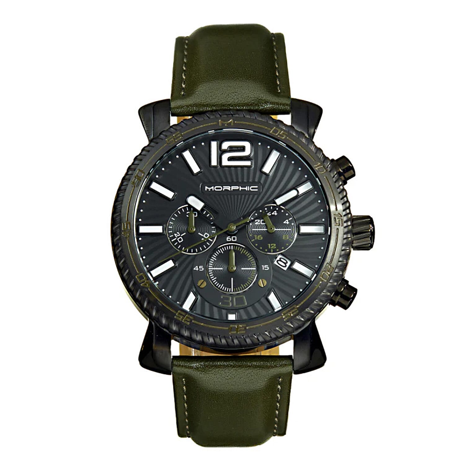 Morphic Japanese Mens Watch in Genuine Leather 7862533 0