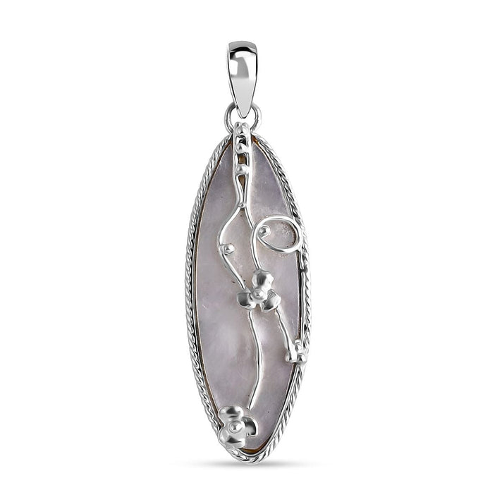 Mother Of Pearl Pendant Sterling Silver, Silver Wt. 4.00 Gms. 8285695 1
