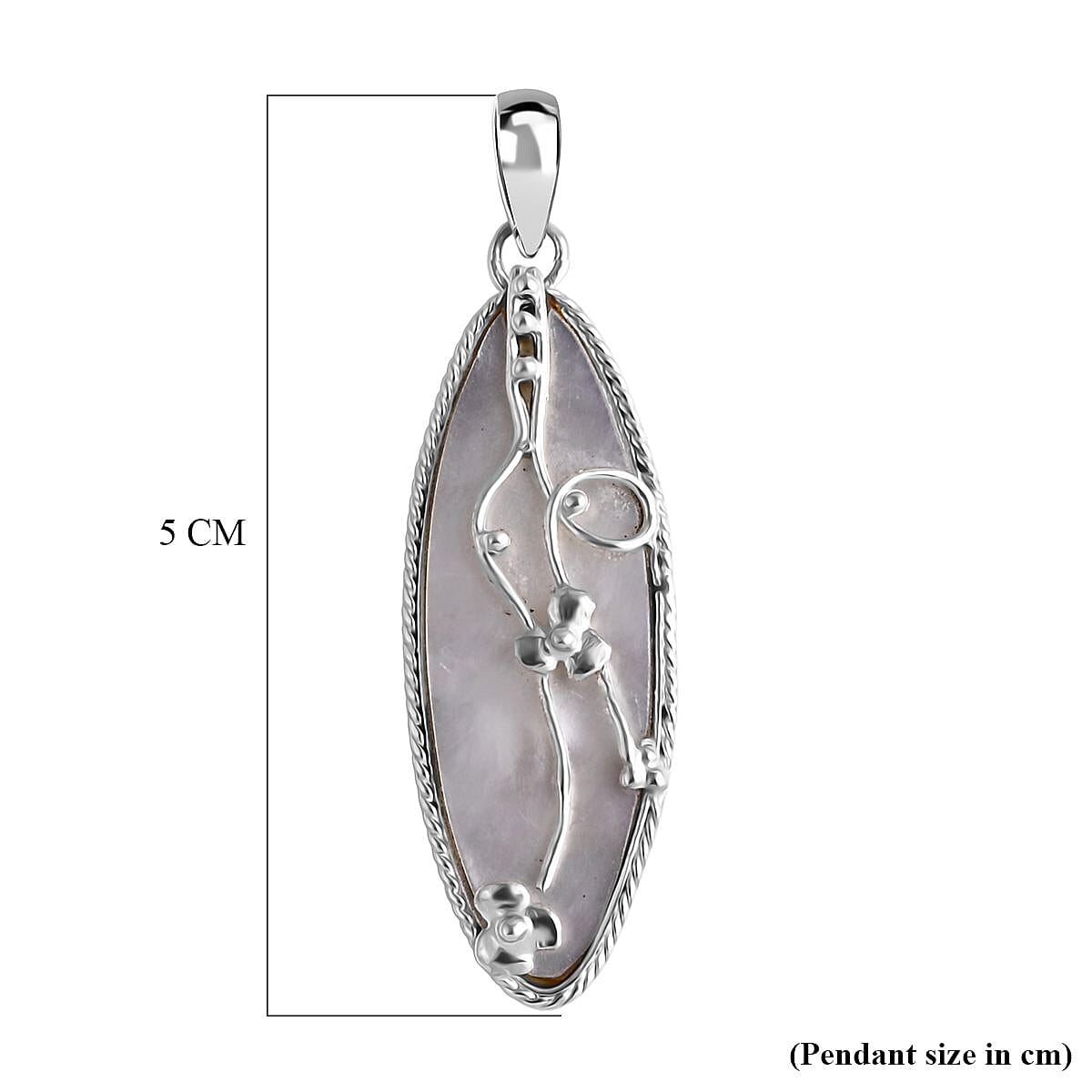 Mother Of Pearl Pendant Sterling Silver, Silver Wt. 4.00 Gms. 8285695 5