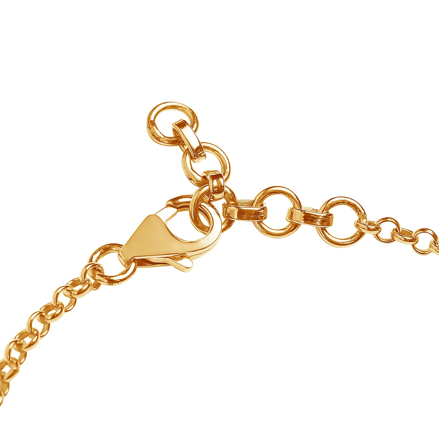 Mozambique Garnet Bracelet in 14K Gold Plated Sterling Silver 3627458 4