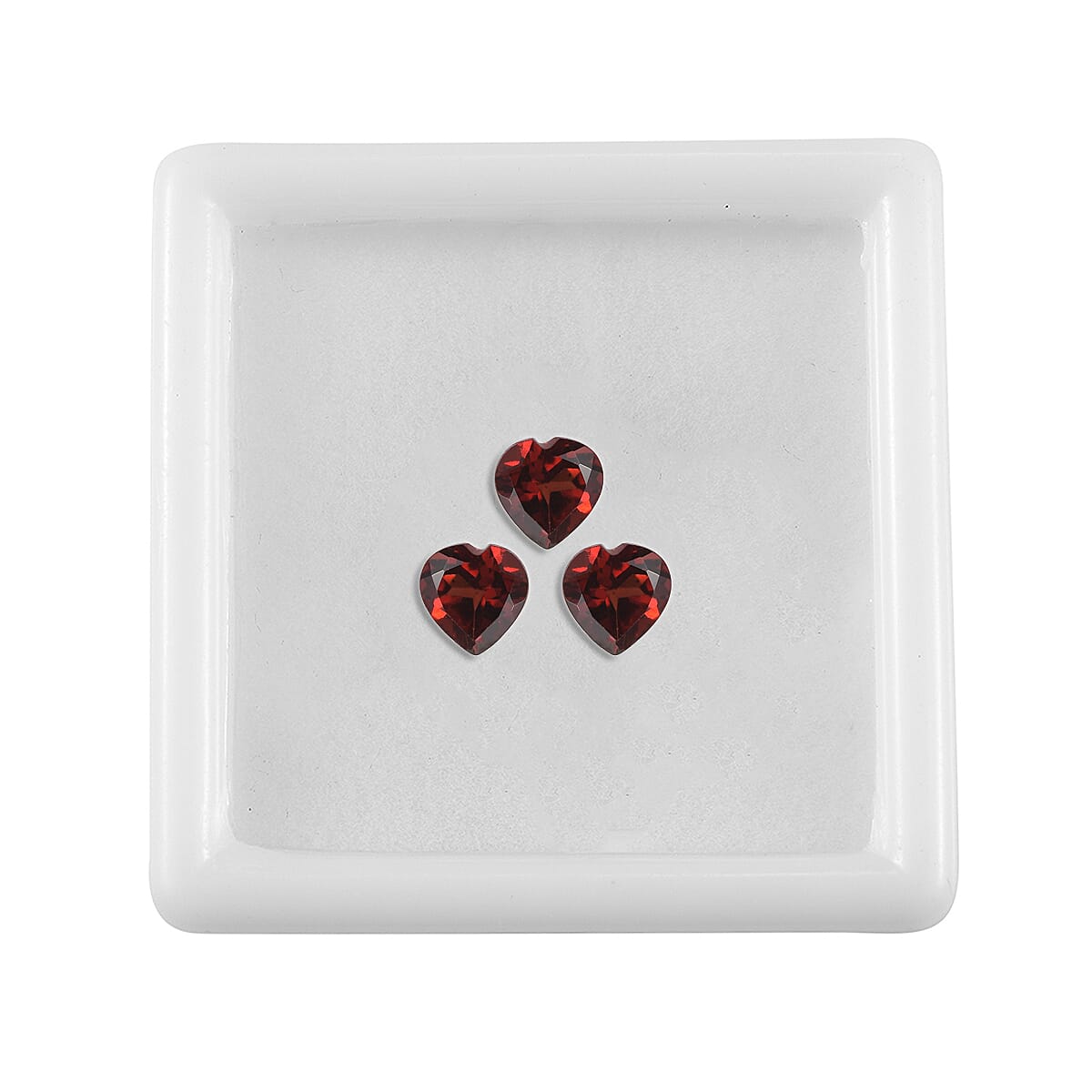 Set of 3 Mozambique Garnet Loose Gemstones in Heart Shape 1.49 Ct. 8062269 3