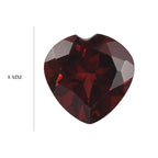 Mozambique Garnet Heart Shape Gemstone 1.75 Ct.