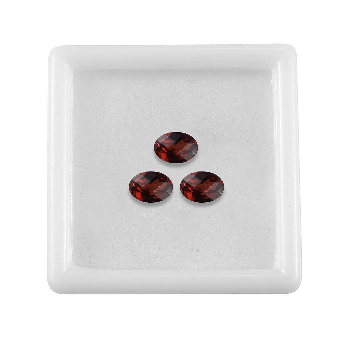 Set of 3 Mozambique Garnet Loose Gemstones in Oval Shape (7x5mm) 7817241 4
