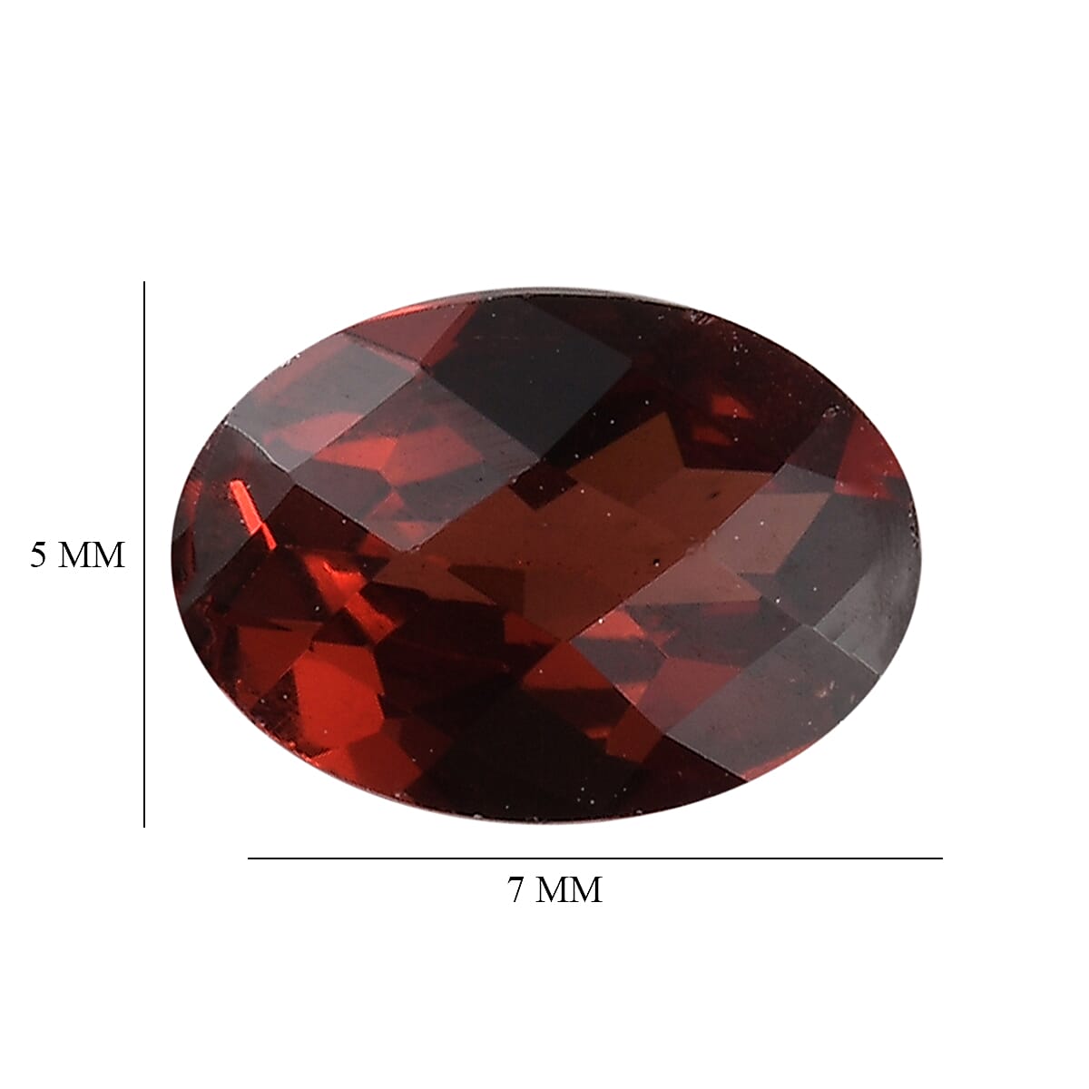 Set of 3 Mozambique Garnet Loose Gemstones in Oval Shape (7x5mm) 7817241 5