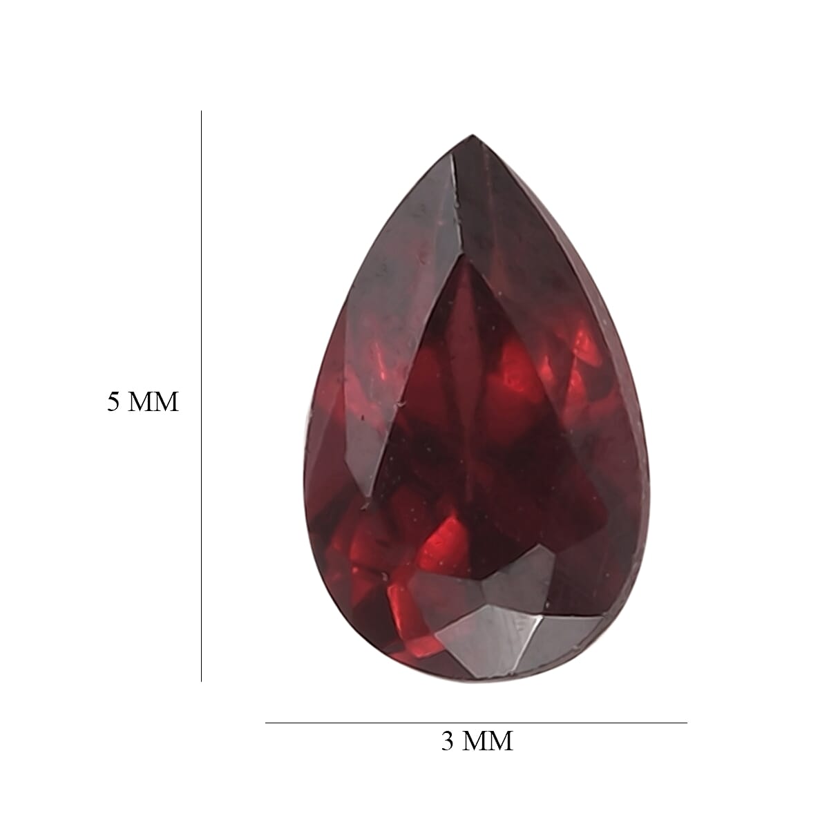 Set of 3 Mozambique Garnet Loose Gemstones in Pear Shape 0.72 Ct. 8062276 5