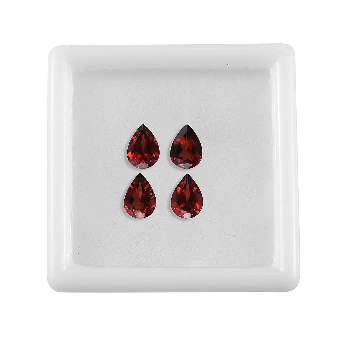 Set of 4 Mozambique Garnet Loose Gemstone Pear Cut (7x5 mm) 7734317 3