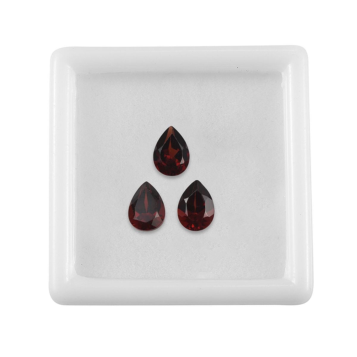 Set of 3 Mozambique Garnet Loose Gemstones in Pear Shape (7x5mm) 7787427 4