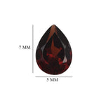 Mozambique Garnet Pear 7x5 mm