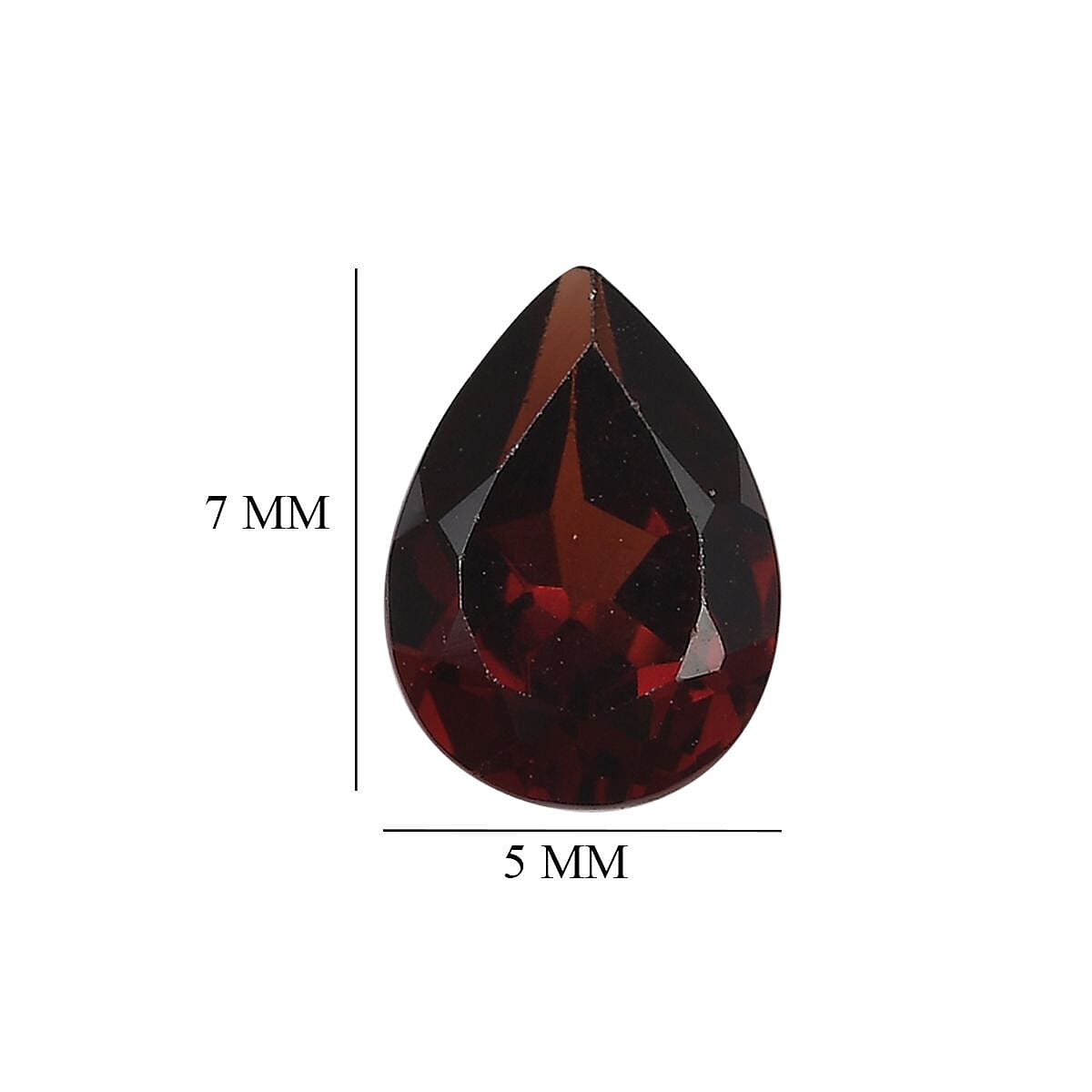 Set of 3 Mozambique Garnet Loose Gemstones in Pear Shape (7x5mm) 7787427 5