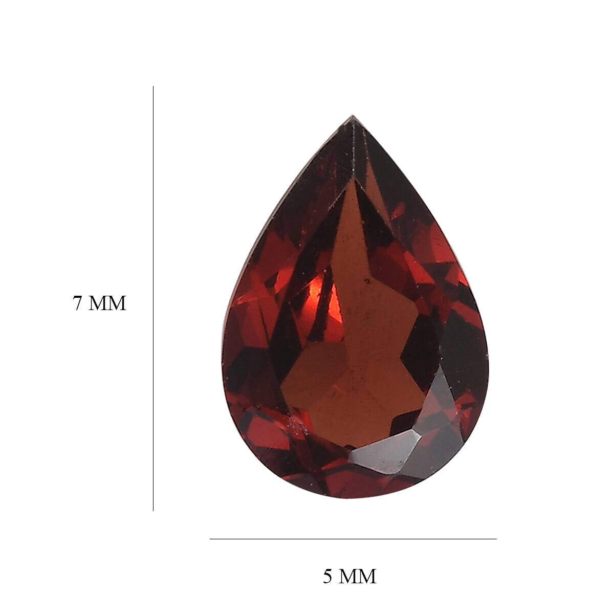 0.7 Ct. Mozambique Garnet Loose Gemstone in Pear Shape 8062277 4